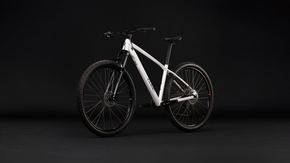 CUBE AIM ONE HARDTAIL MTB BIKE 2027 METALLICWHITE 'N' BLACK