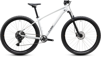CUBE AIM ONE HARDTAIL MTB BIKE 2027 METALLICWHITE 'N' BLACK