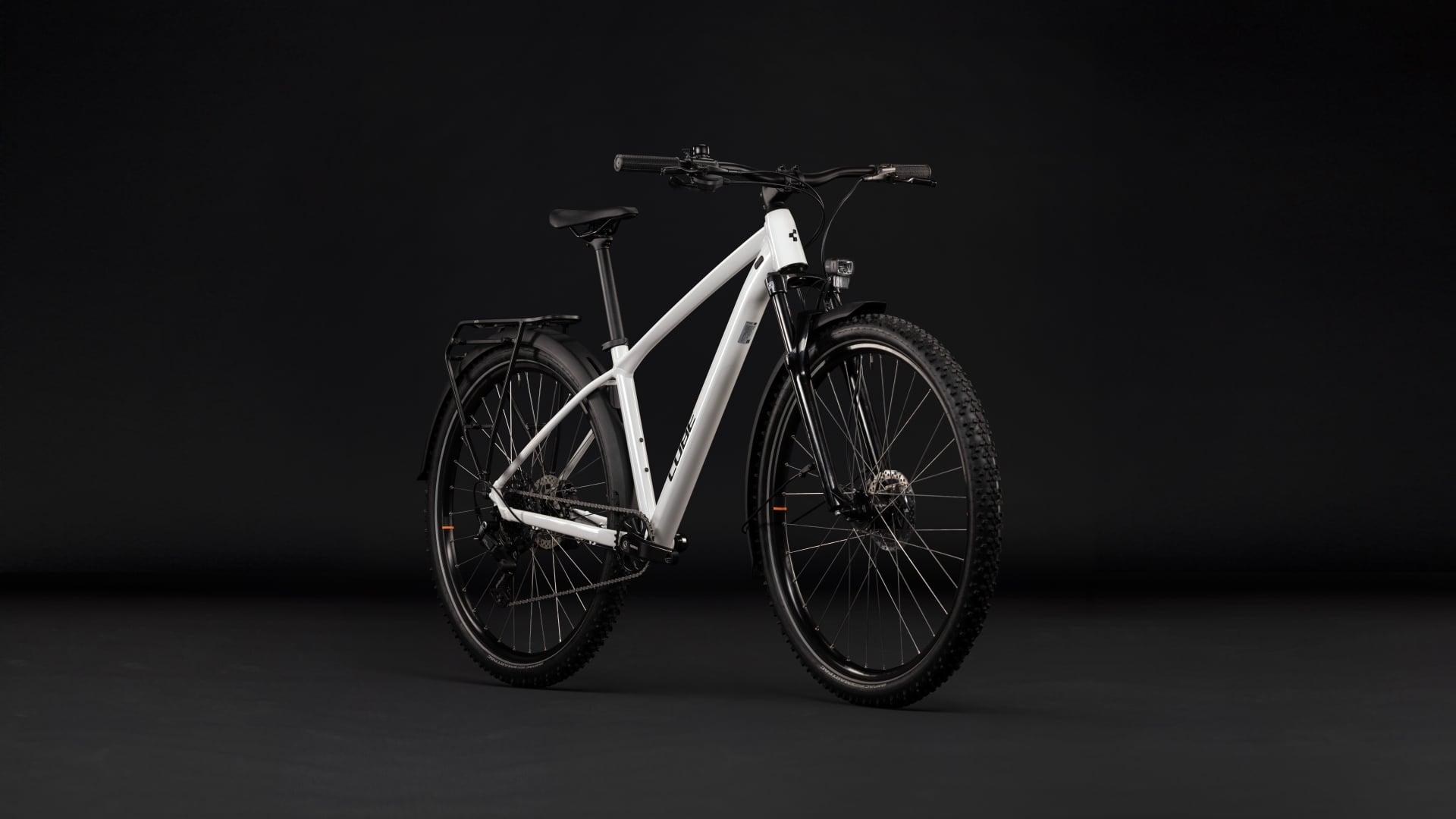 CUBE AIM ONE FE HARDTAIL MTB BIKE 2027 METALLICWHITE 'N' BLACK