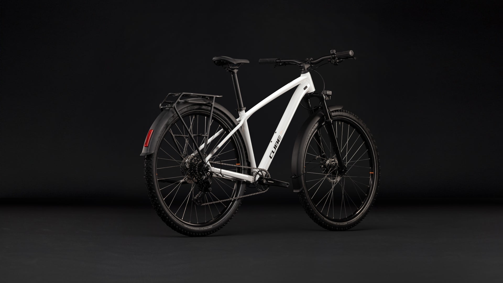 CUBE AIM ONE FE HARDTAIL MTB BIKE 2027 METALLICWHITE 'N' BLACK
