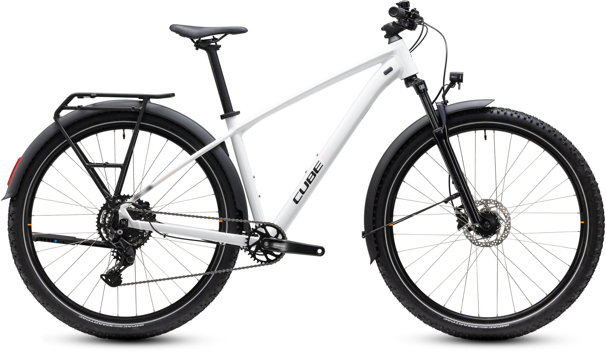 CUBE AIM ONE FE HARDTAIL MTB BIKE 2027 METALLICWHITE 'N' BLACK