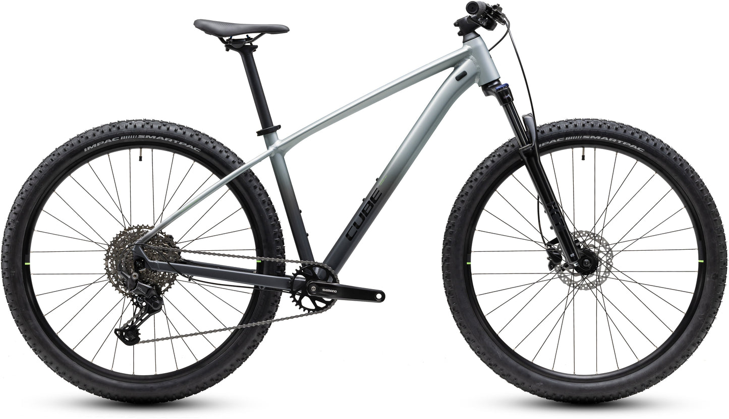 CUBE AIM PRO HARDTAIL MTB BIKE 2027 GREY 'N' BLACK