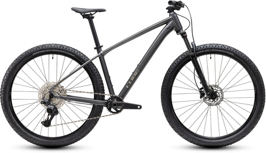 CUBE AIM SLX HARDTAIL MTB BIKE 2027 SLATEBLACK 'N' CHROME