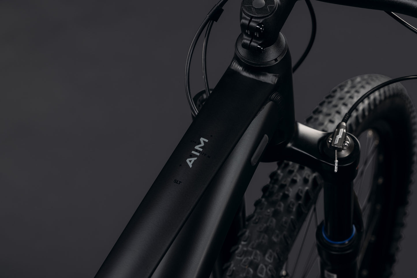 CUBE AIM SLT HARDTAIL MTB BIKE 2027 SOOT 'N' BLACK