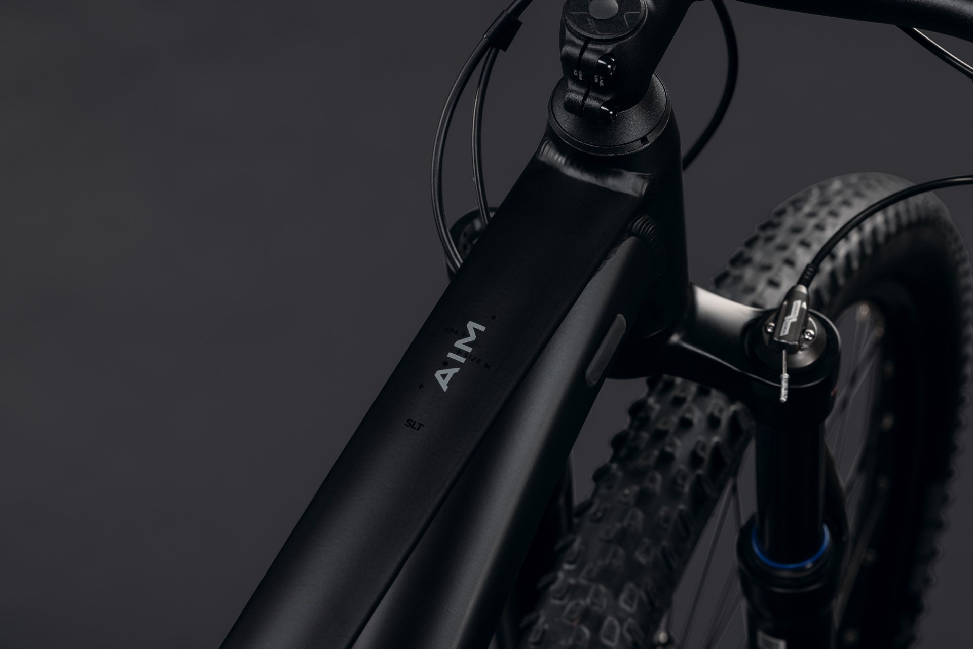 CUBE AIM SLT HARDTAIL MTB BIKE 2027 SOOT 'N' BLACK
