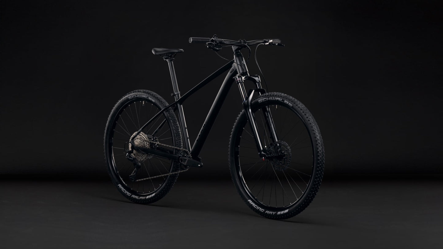 CUBE AIM SLT HARDTAIL MTB BIKE 2027 SOOT 'N' BLACK