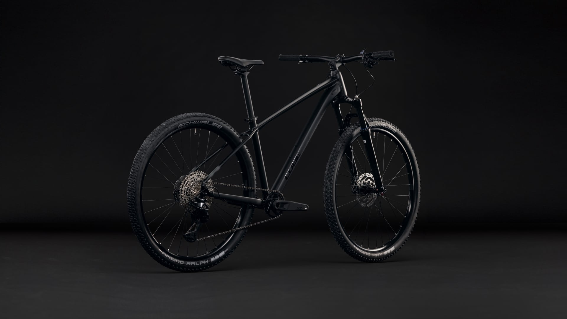 CUBE AIM SLT HARDTAIL MTB BIKE 2027 SOOT 'N' BLACK