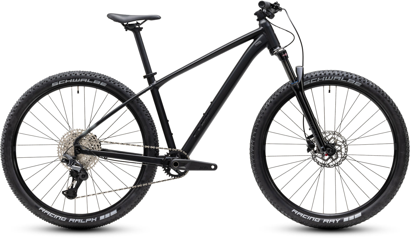 CUBE AIM SLT HARDTAIL MTB BIKE 2027 SOOT 'N' BLACK