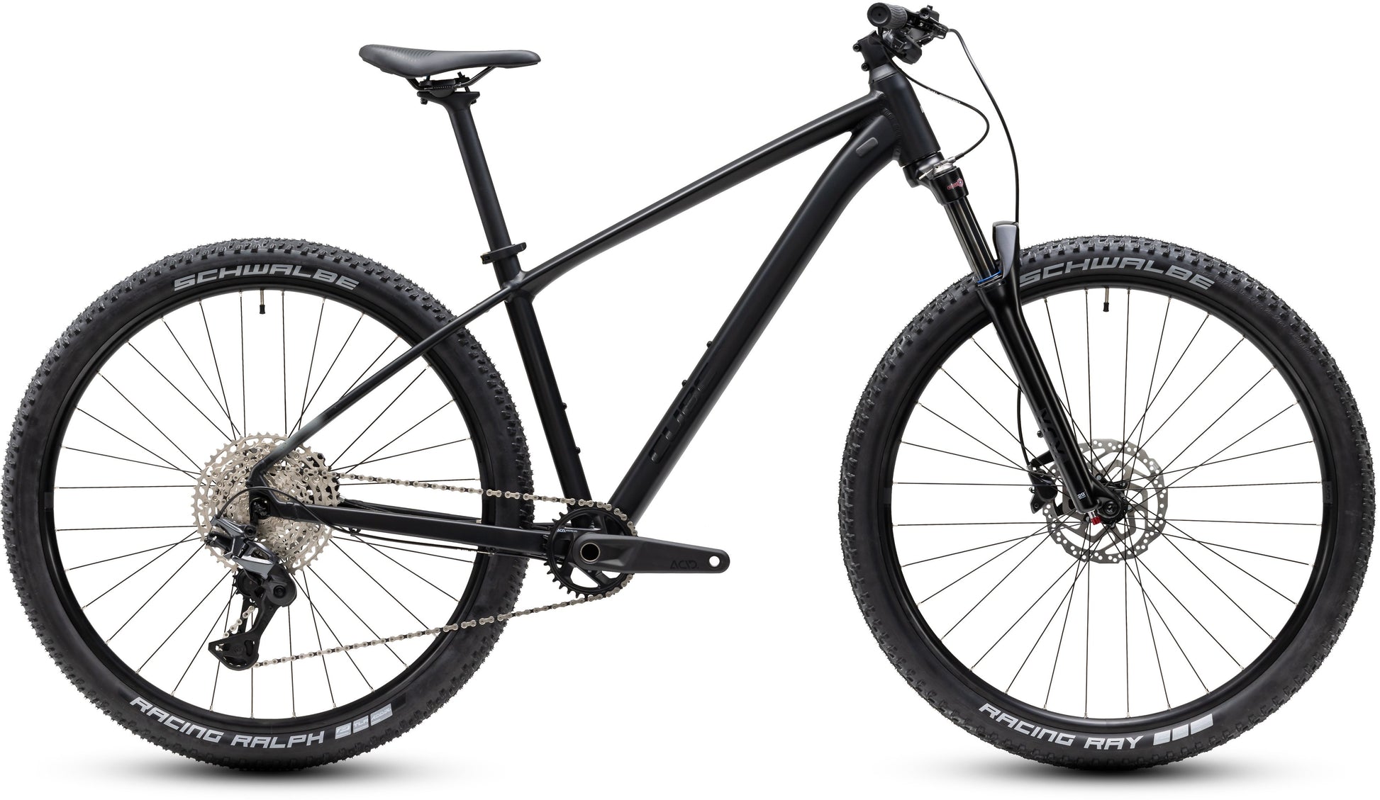 CUBE AIM SLT HARDTAIL MTB BIKE 2027 SOOT 'N' BLACK