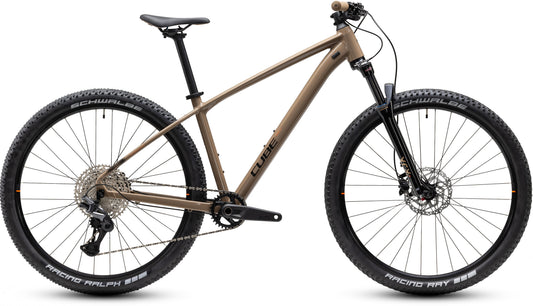 CUBE AIM SLT HARDTAIL MTB BIKE 2027 CAPPUCCINO 'N' BLACK