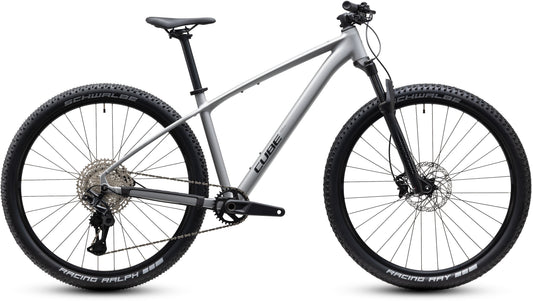 CUBE REACTION PRO HARDTAIL MTB BIKE 2027 PLATINUM 'N' BLACK