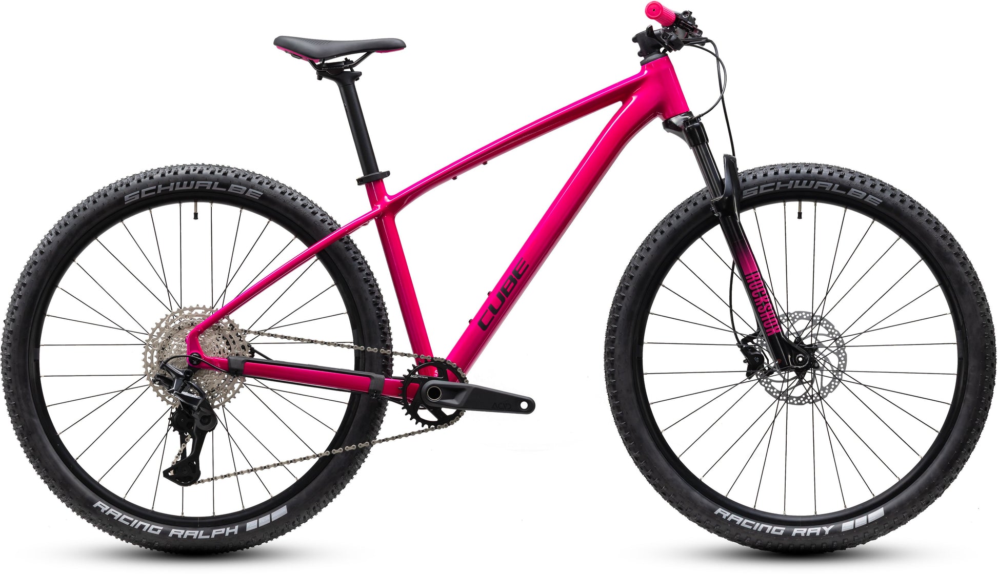 CUBE REACTION PRO HARDTAIL MTB BIKE 2027 FUCHSIA 'N' BLACK