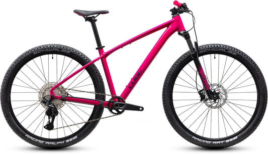 CUBE REACTION PRO HARDTAIL MTB BIKE 2027 FUCHSIA 'N' BLACK