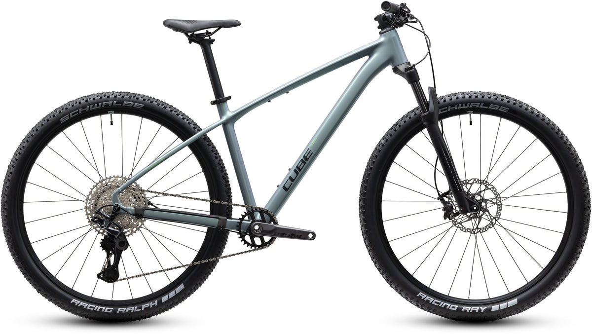 CUBE REACTION SLX HARDTAIL MTB BIKE 2027 SEAGREY 'N' BLACK