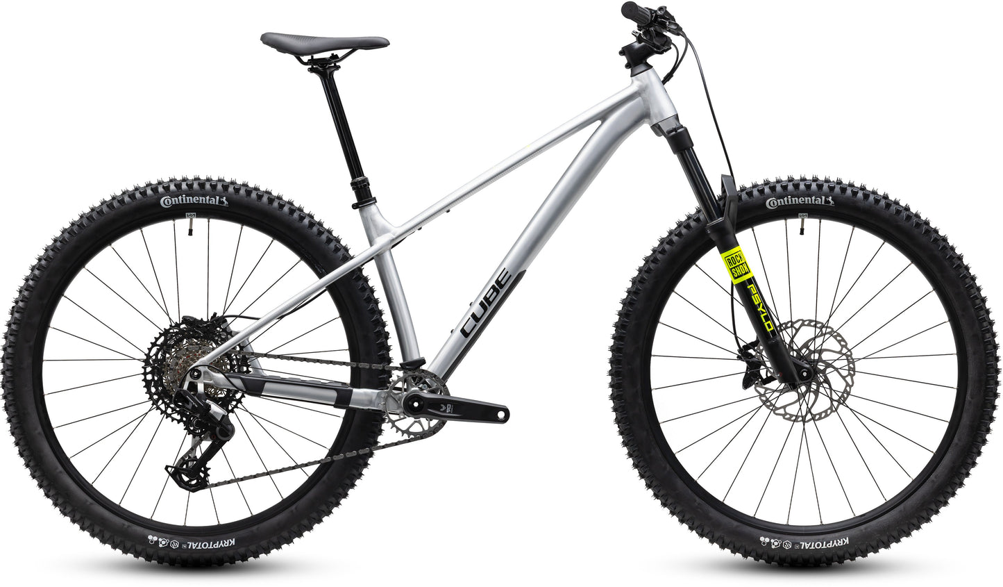CUBE REACTION TM PRO HARDTAIL MTB BIKE 2027 RAW 'N' BLACK