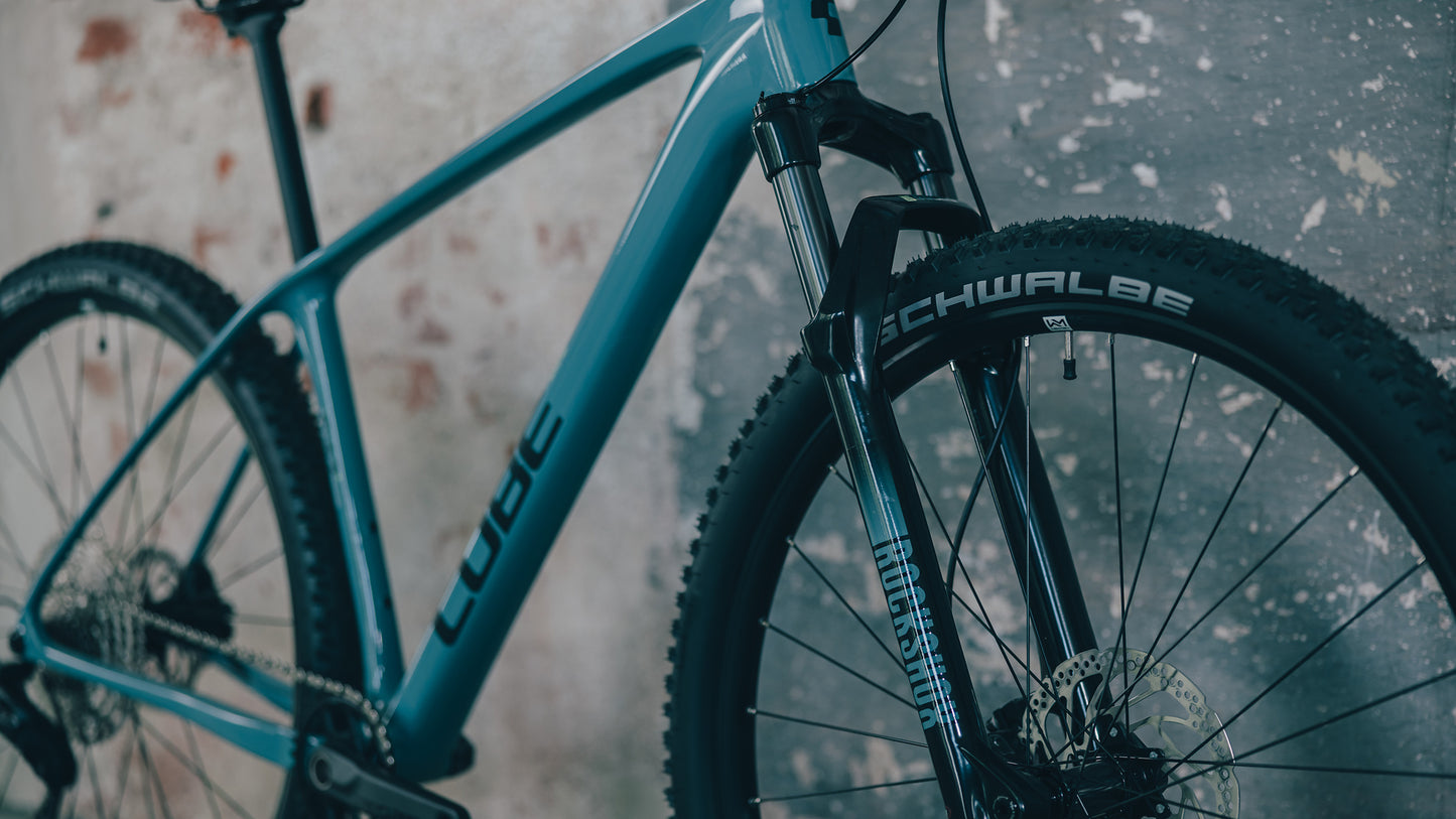 CUBE REACTION C:62 ONE HARDTAIL MTB BIKE 2027 SURFBLUE 'N' BLACK