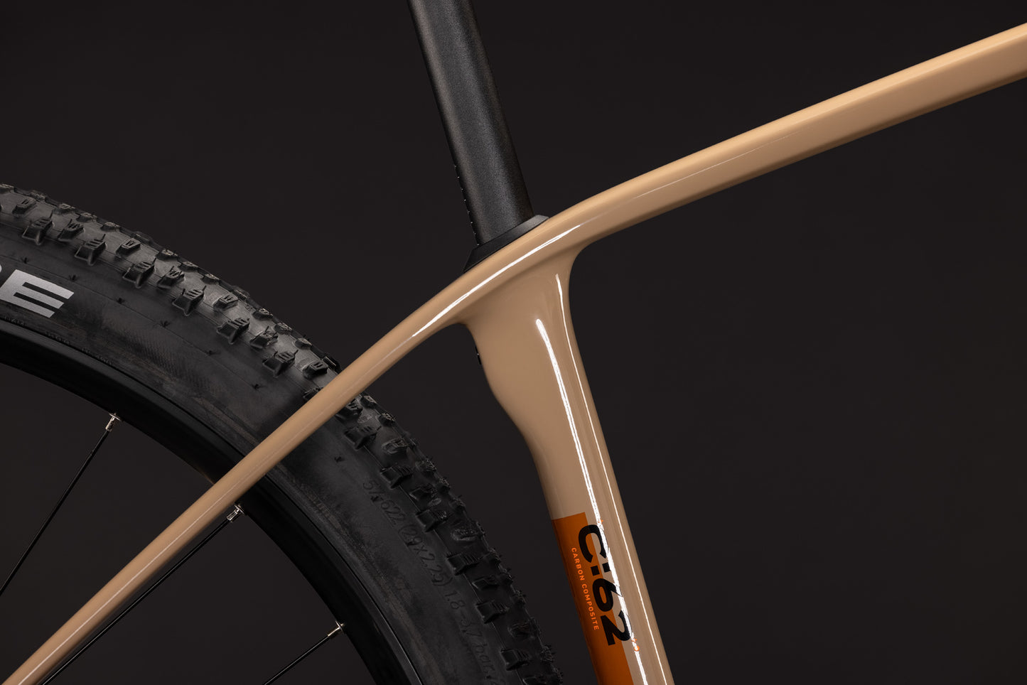 CUBE REACTION C:62 ONE HARDTAIL MTB BIKE 2027 CAPPUCCINO 'N' BLACK