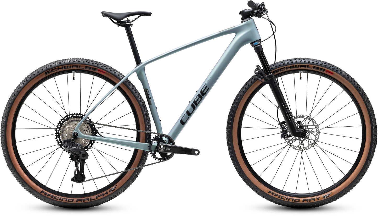 CUBE REACTION C:62 RACE HARDTAIL MTB BIKE 2027 SEAGREY 'N' BLACK
