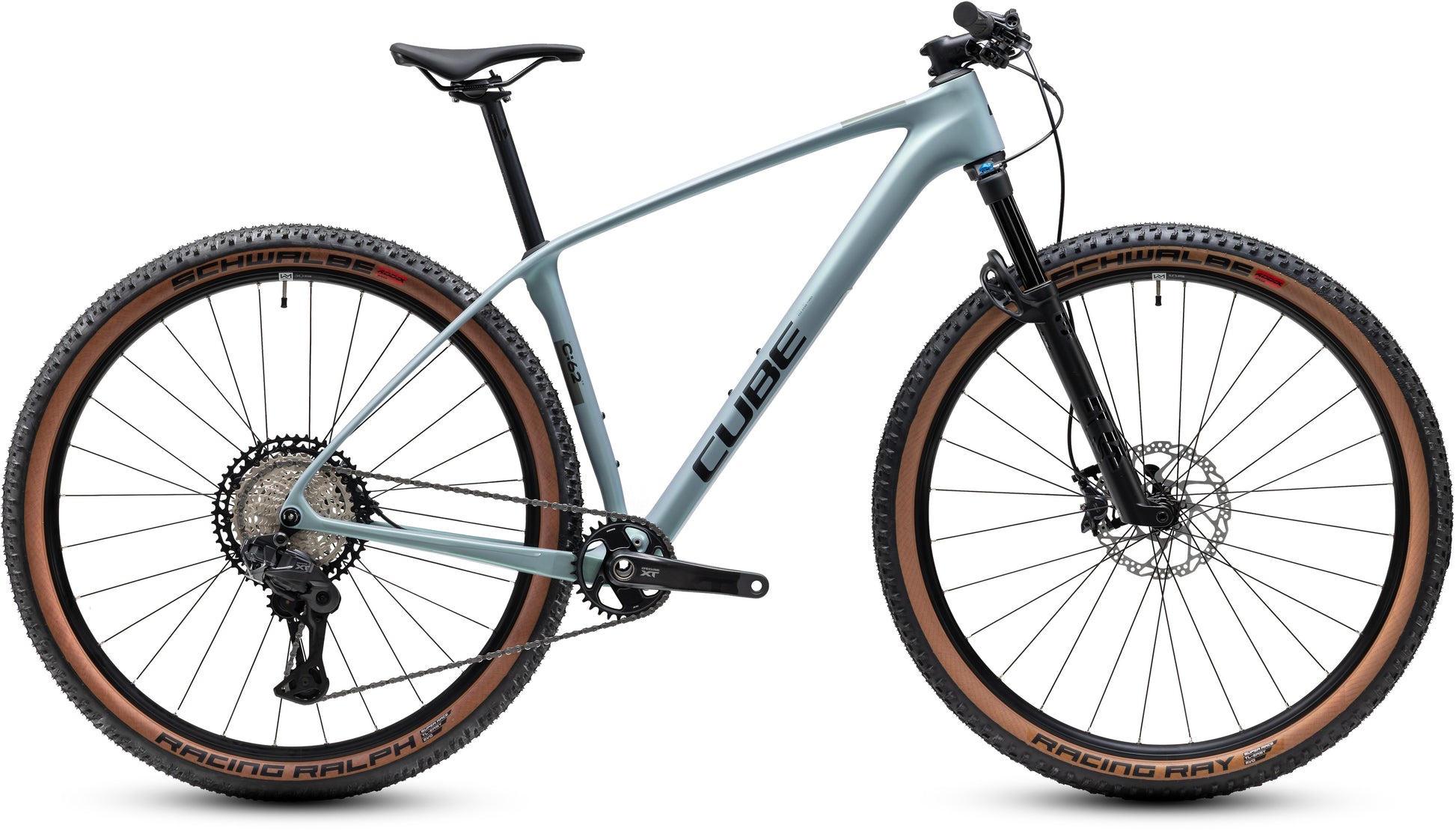 CUBE REACTION C:62 RACE HARDTAIL MTB BIKE 2027 SEAGREY 'N' BLACK