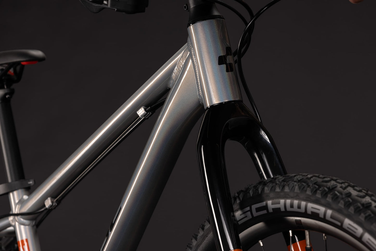 CUBE REACTION 240 PRO HARDTAIL KID'S MTB BIKE 2027 PRIZM-POLISHED 'N' STEEL