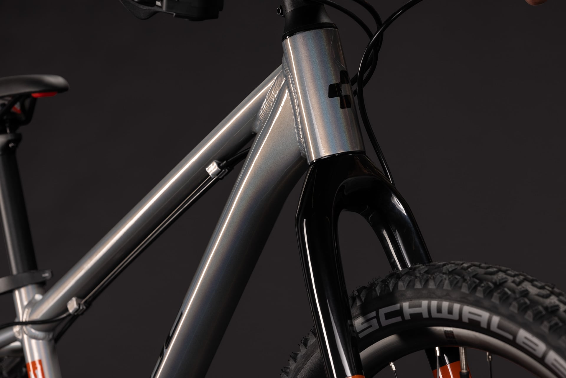 CUBE REACTION 240 PRO HARDTAIL KID'S MTB BIKE 2027 PRIZM-POLISHED 'N' STEEL