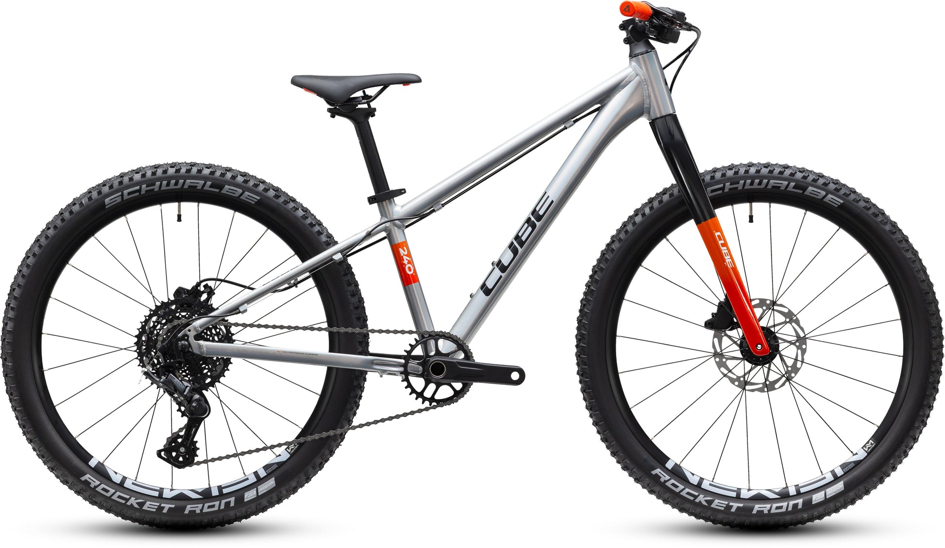 CUBE REACTION 240 PRO HARDTAIL KID'S MTB BIKE 2027 PRIZM-POLISHED 'N' STEEL