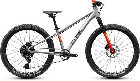 CUBE REACTION 240 PRO HARDTAIL KID'S MTB BIKE 2027 PRIZM-POLISHED 'N' STEEL