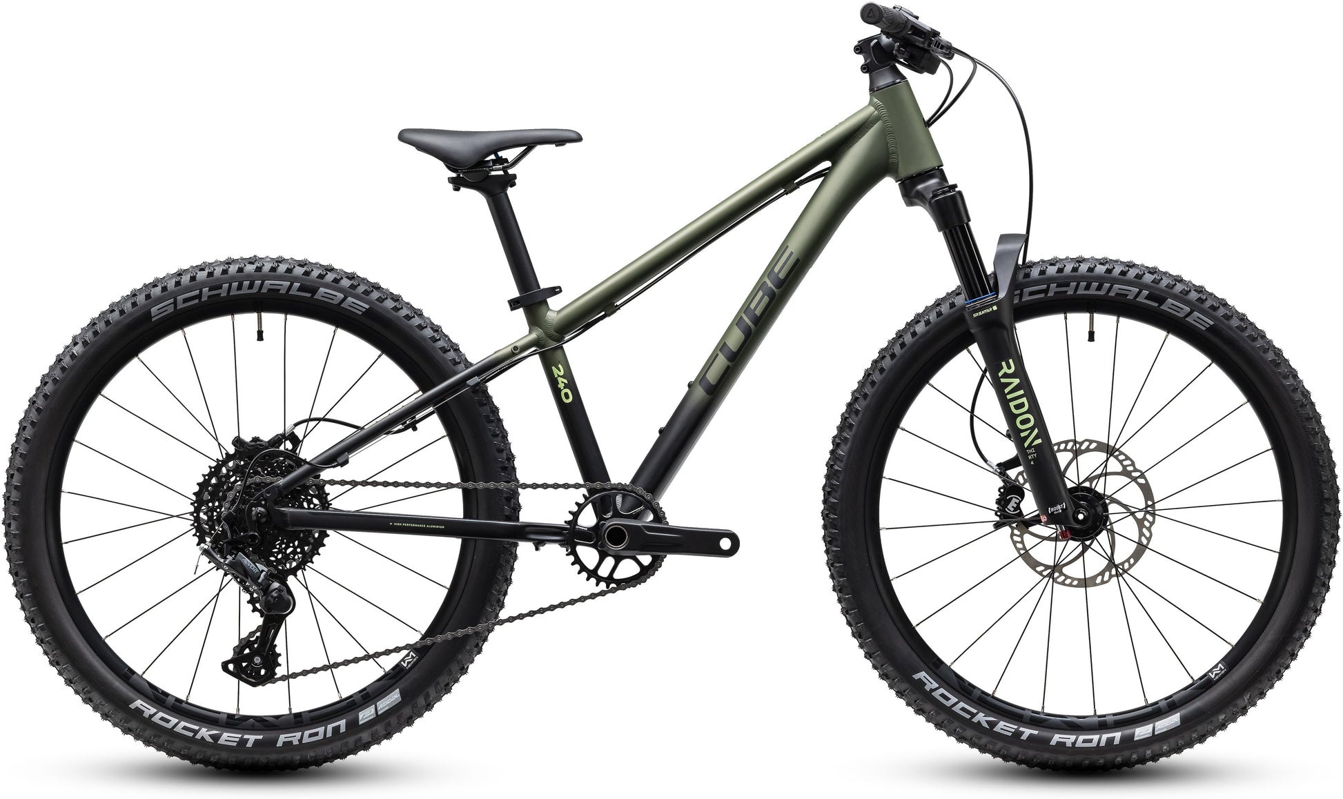CUBE REACTION 240 TM HARDTAIL KID'S MTB BIKE 2027 REEDGREEN 'N' LIME