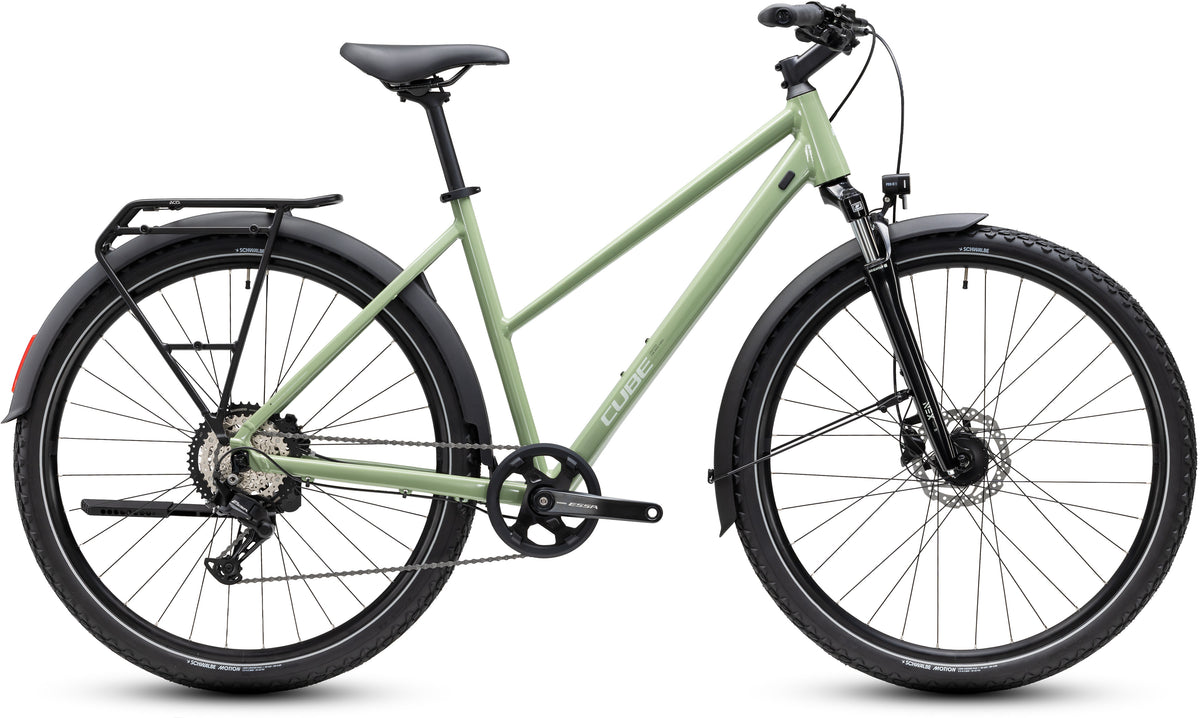 CUBE NATURE ONE FE TREKKING BIKE 2027 ALMONDGREEN 'N' GREEN (TRAPEZE)