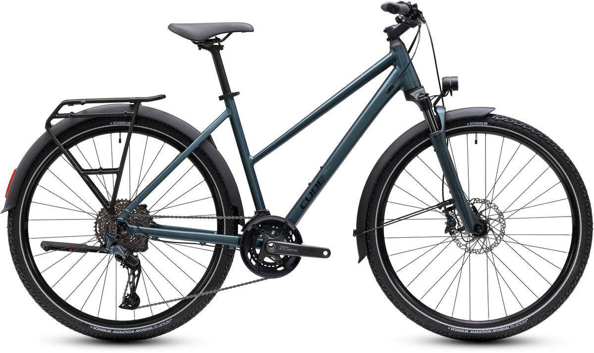 CUBE NATURE SLX FE TREKKING BIKE 2027 INDIGOMETALLIC 'N' BLACK (TRAPEZE)