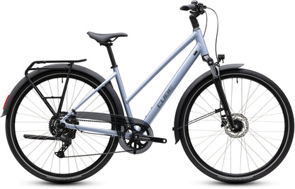 CUBE TOURING ONE TREKKING BIKE 2027 SILVERBLUE 'N' REFLEX (TRAPEZE)