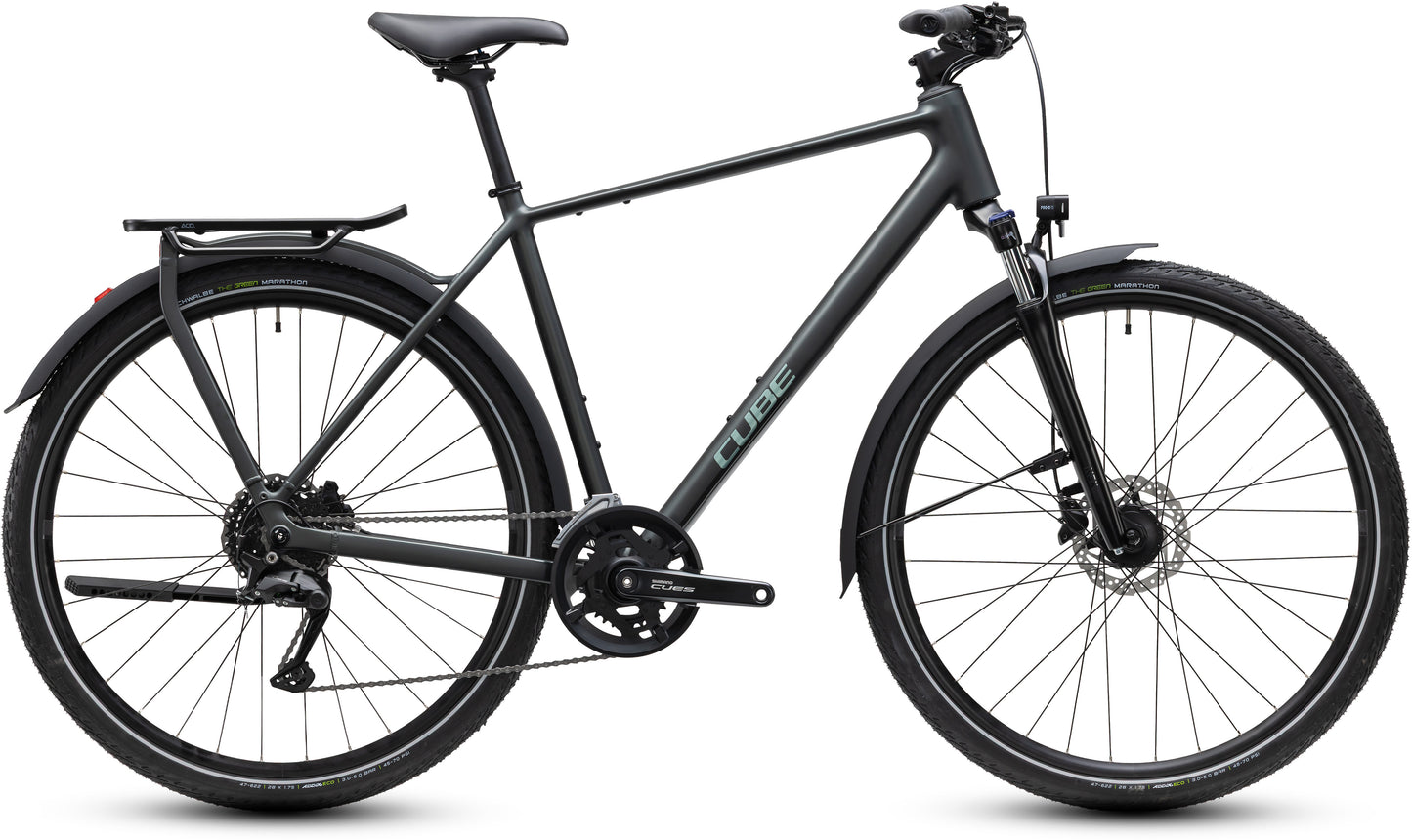 CUBE KATHMANDU ONE TOURING BIKE 2027 BLACKFOREST 'N' CHROME