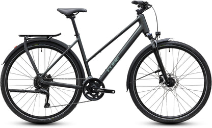 CUBE KATHMANDU ONE TOURING BIKE 2027 BLACKFOREST 'N' CHROME (TRAPEZE)