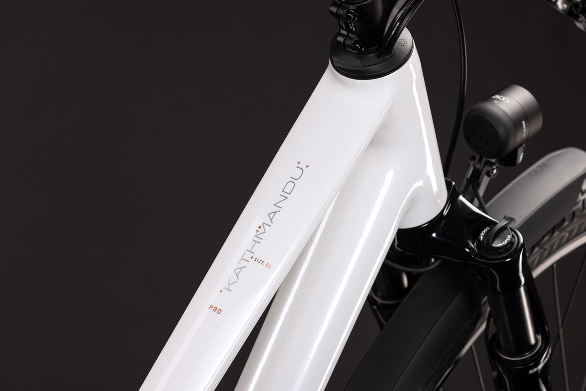 CUBE KATHMANDU PRO TOURING BIKE 2027 METALLICWHITE 'N' CHROME (TRAPEZE)