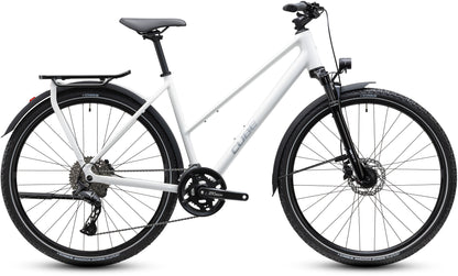 CUBE KATHMANDU PRO TOURING BIKE 2027 METALLICWHITE 'N' CHROME (TRAPEZE)