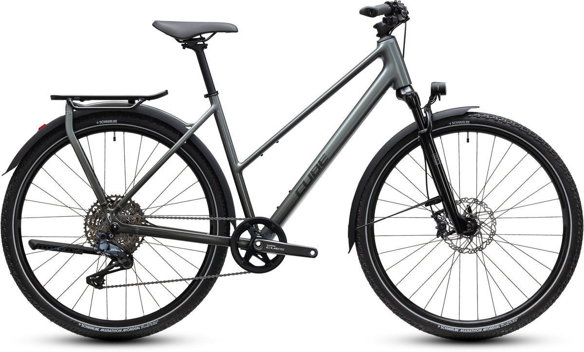 CUBE KATHMANDU SLT TOURING BIKE 2027 FLASHGREY 'N' CHROME (TRAPEZE)