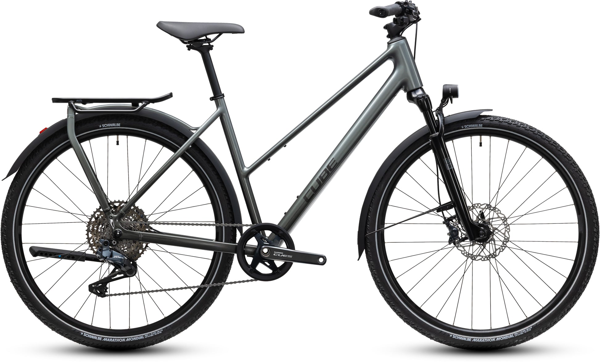 CUBE KATHMANDU SLT TOURING BIKE 2027 FLASHGREY 'N' CHROME (TRAPEZE)