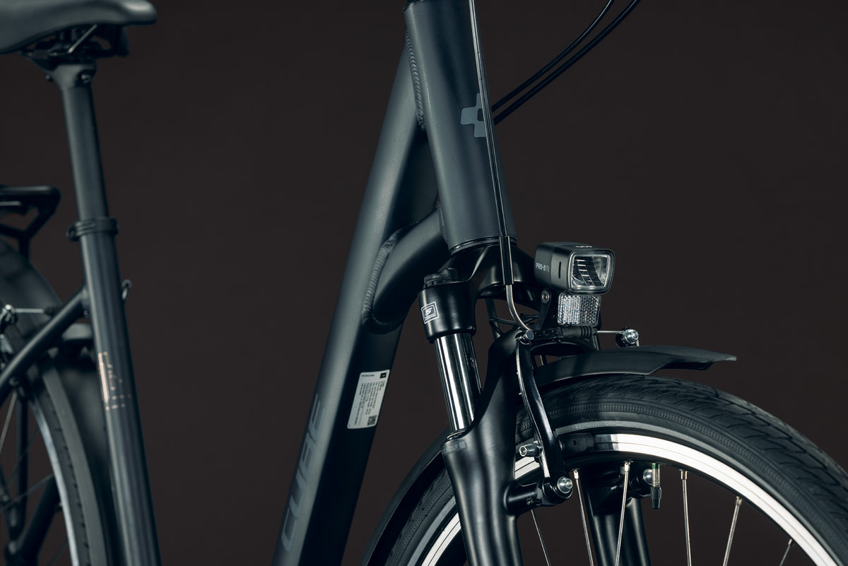 CUBE TOWN ONE HYBRID BIKE 2027 NIGHT 'N' GREY (EASY ENTRY)