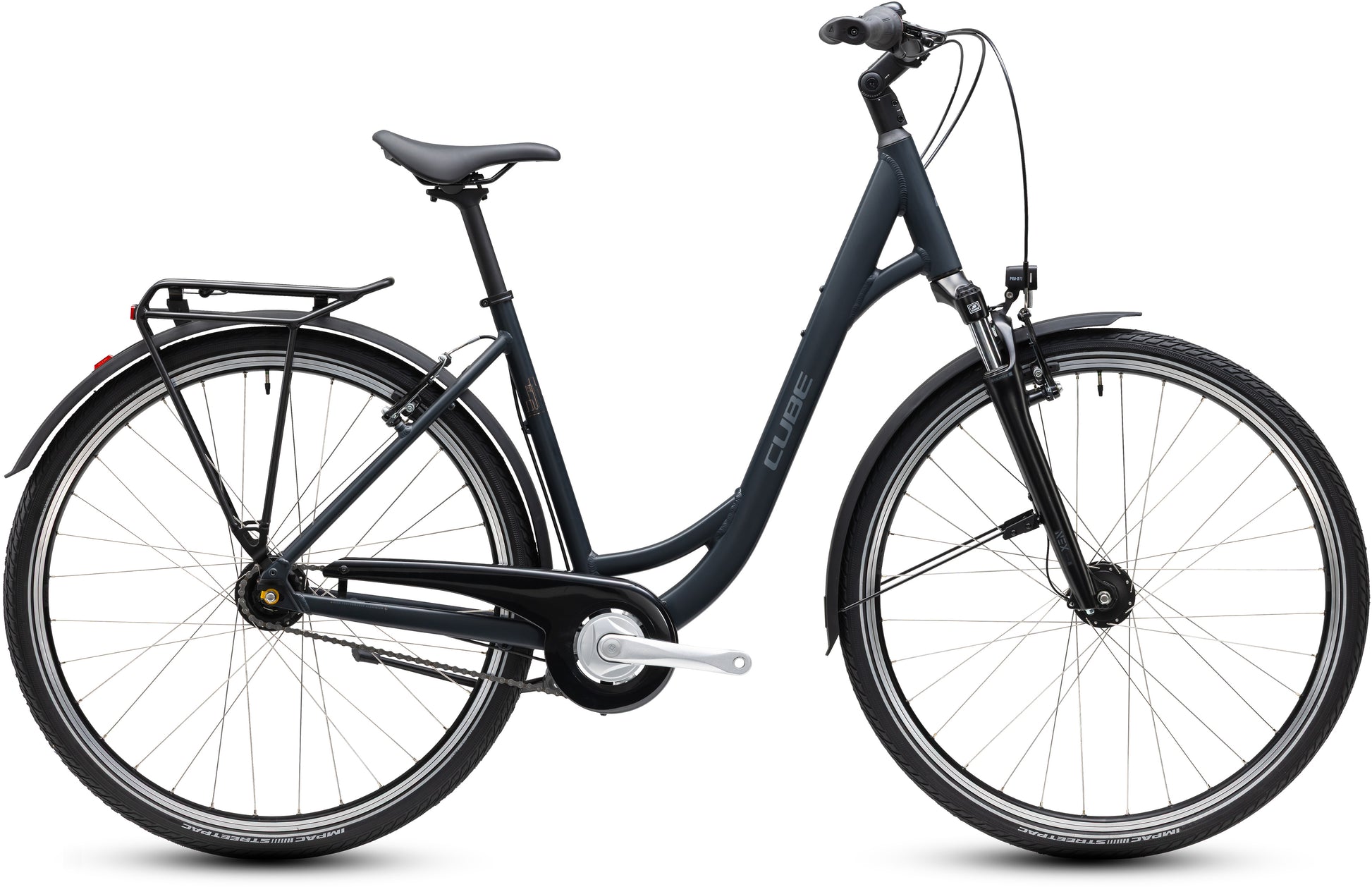CUBE TOWN ONE HYBRID BIKE 2027 NIGHT 'N' GREY (EASY ENTRY)
