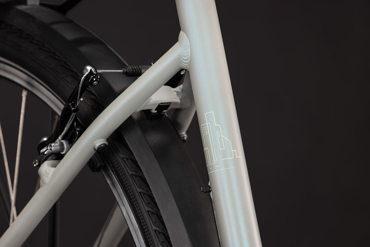 CUBE TOWN ONE HYBRID BIKE 2027 FROSTYLEAVES 'N' BLUE (EASY ENTRY)