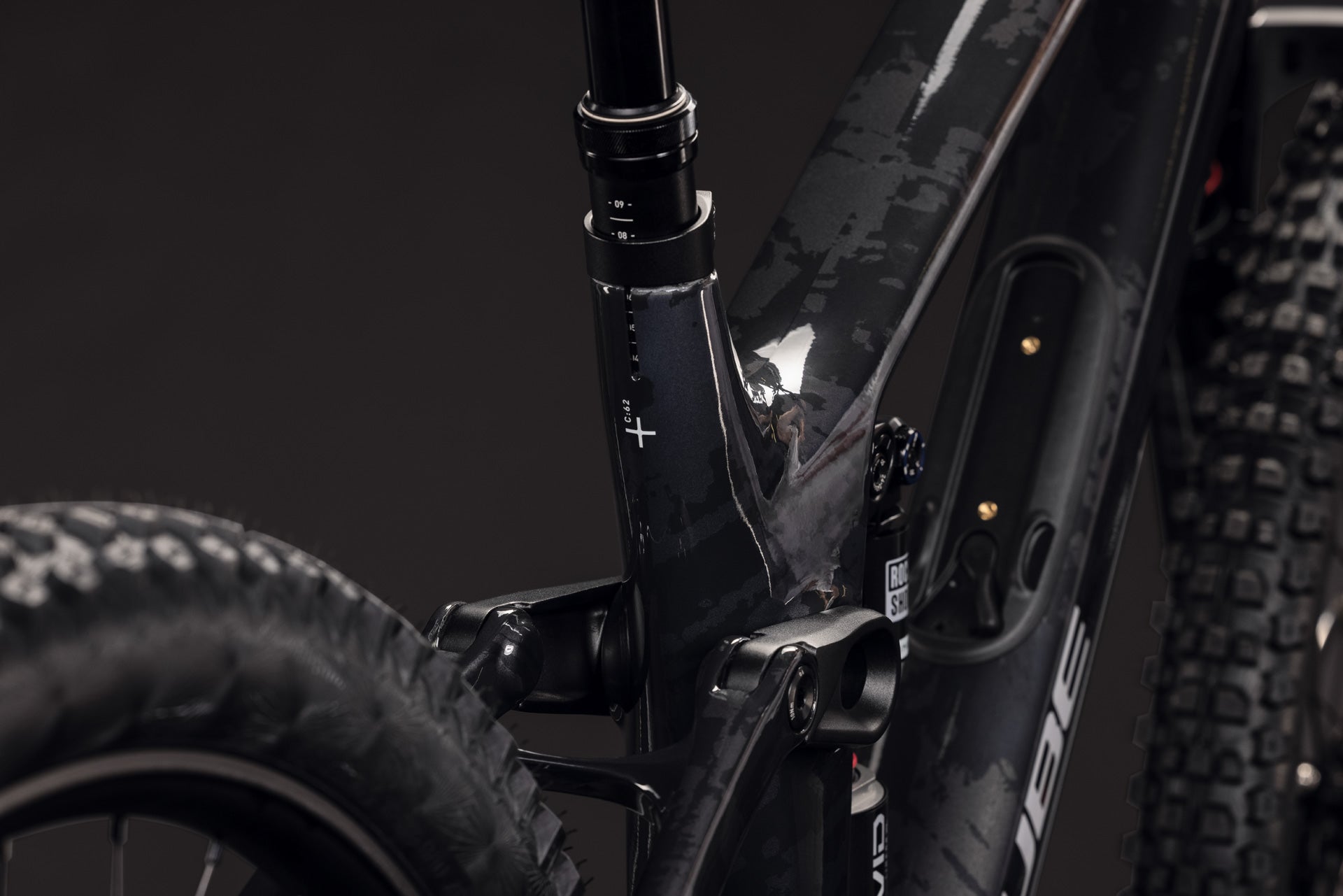 CUBE FRITZZ C:62 SUPER TM FULL SUSPENSION MTB BIKE 2027 GRAPHITEGLITCH 'N' GREY