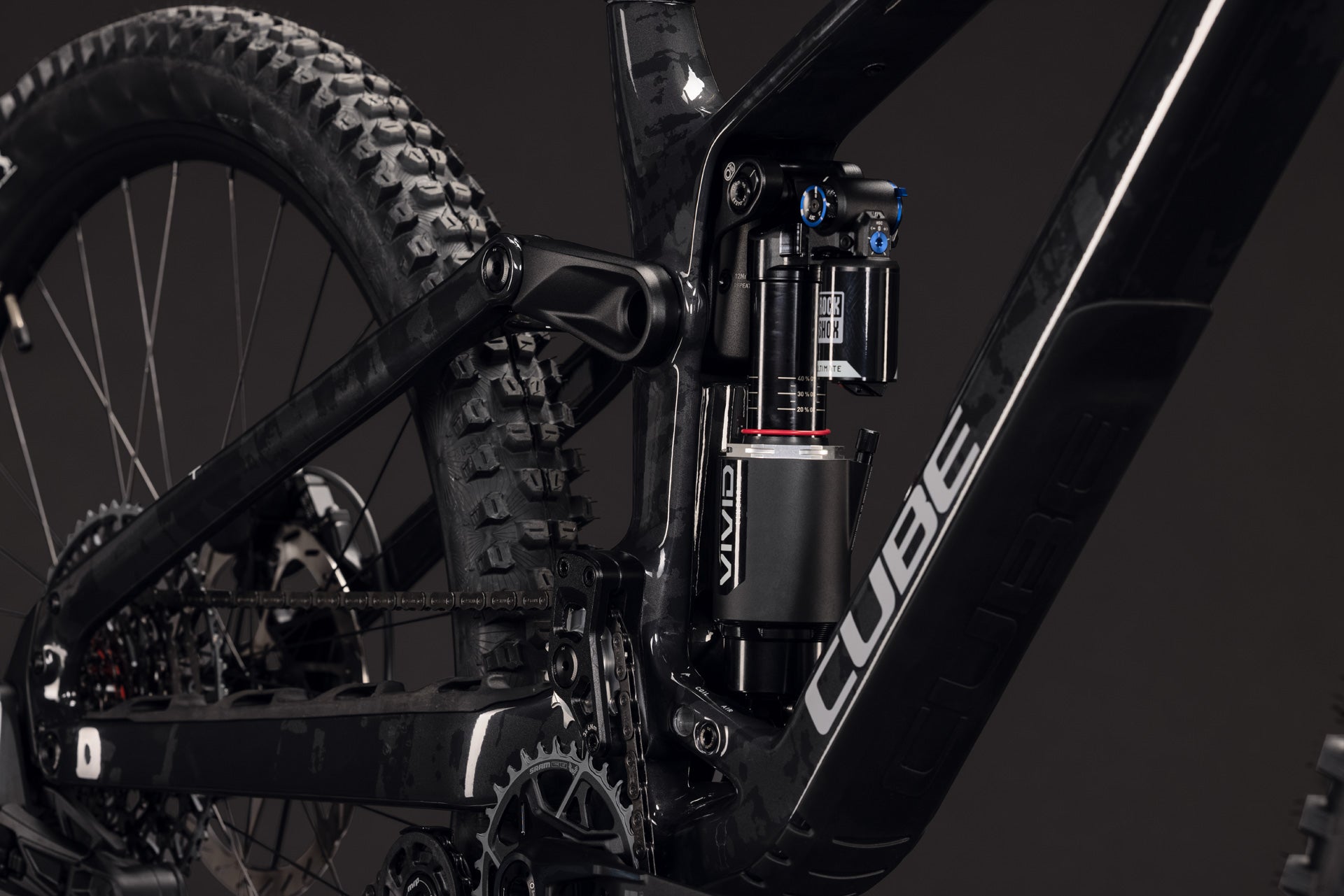 CUBE FRITZZ C:62 SUPER TM FULL SUSPENSION MTB BIKE 2027 GRAPHITEGLITCH 'N' GREY