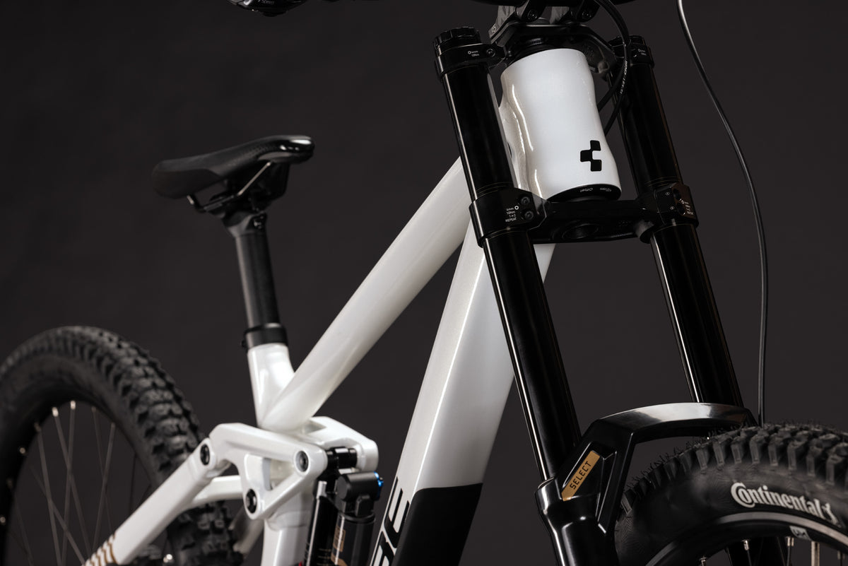 CUBE TWO15 RACE FULL SUSPENSION MTB BIKE 2027 POWDERGOLD 'N' BLACK