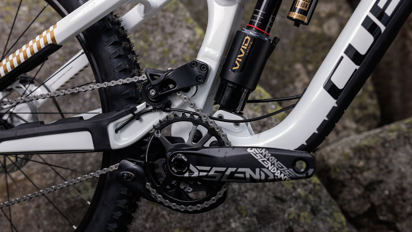 CUBE TWO15 RACE FULL SUSPENSION MTB BIKE 2027 POWDERGOLD 'N' BLACK