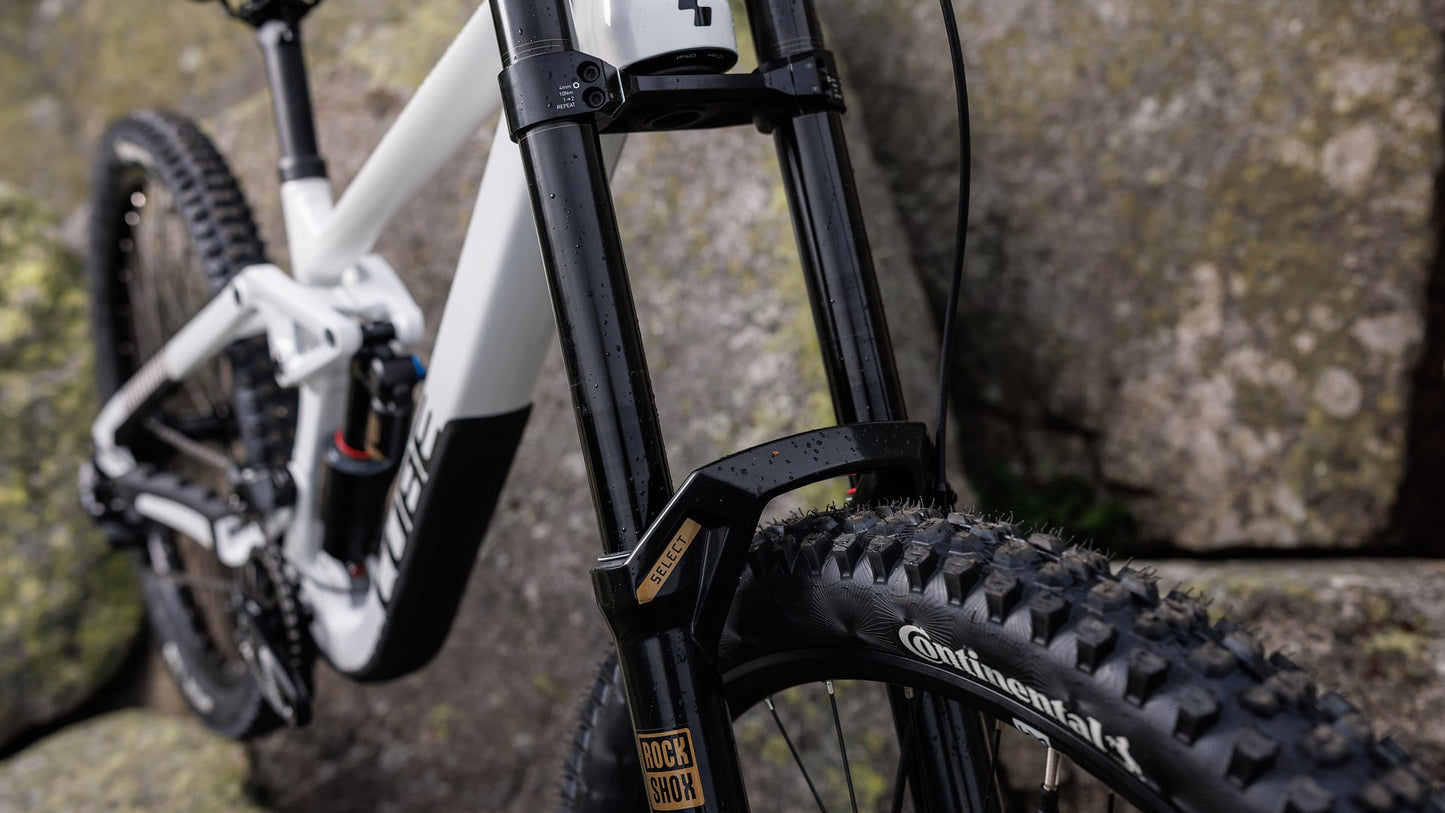CUBE TWO15 RACE FULL SUSPENSION MTB BIKE 2027 POWDERGOLD 'N' BLACK