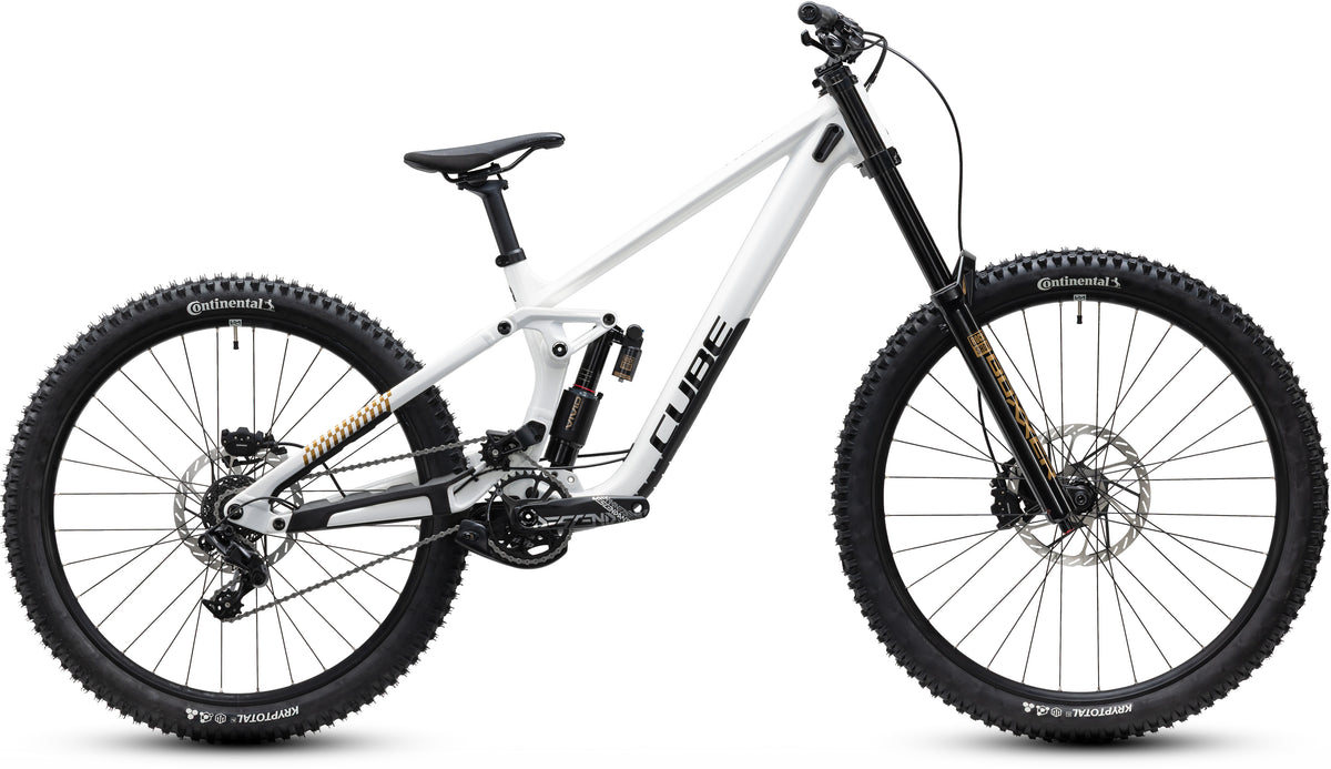 CUBE TWO15 RACE FULL SUSPENSION MTB BIKE 2027 POWDERGOLD 'N' BLACK