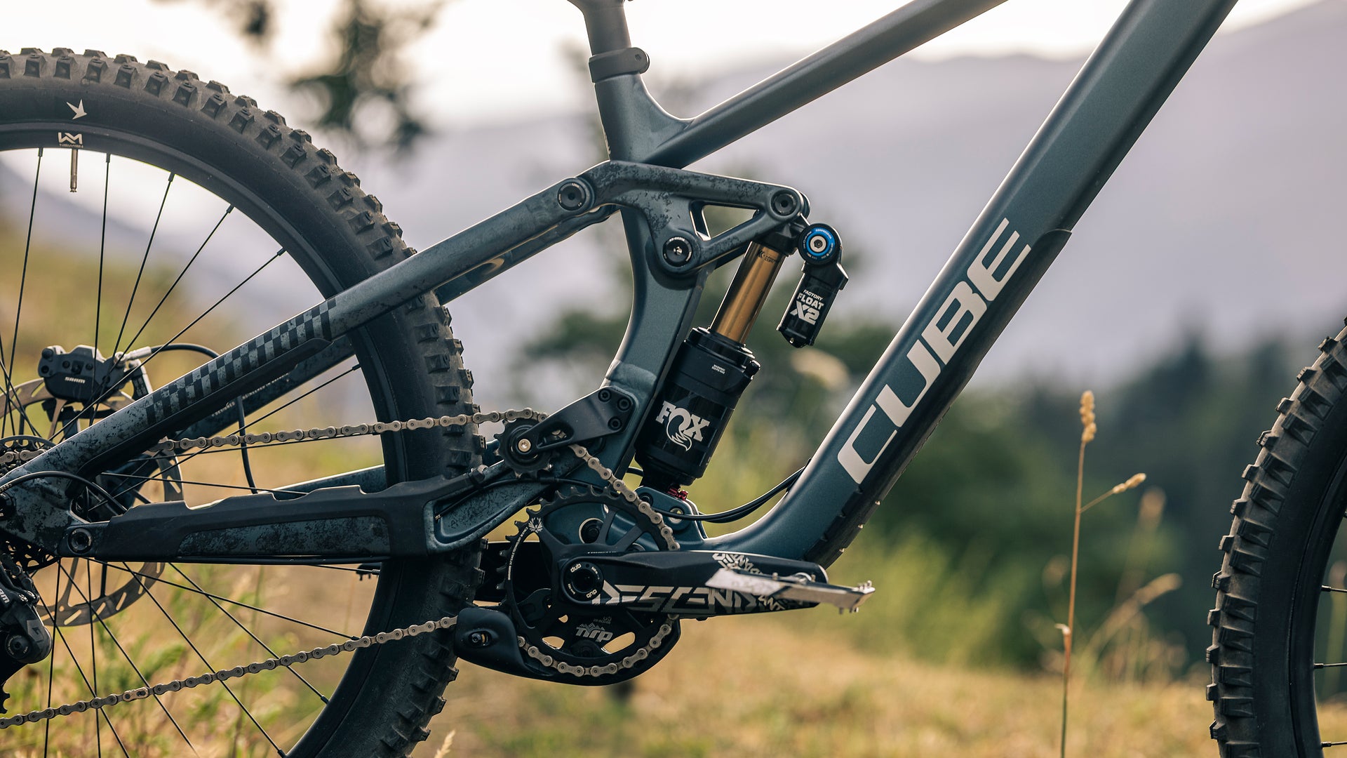 CUBE TWO15 SLX FULL SUSPENSION MTB BIKE 2027 DEEPTEAL 'N' CLOUDS