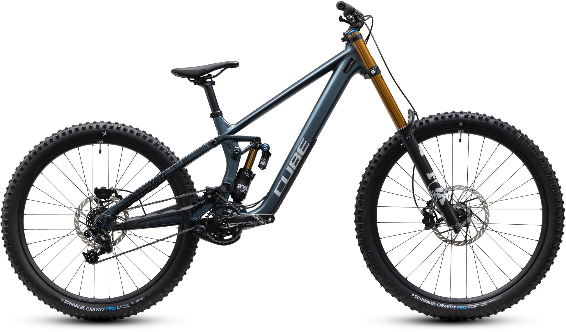 CUBE TWO15 SLX FULL SUSPENSION MTB BIKE 2027 DEEPTEAL 'N' CLOUDS