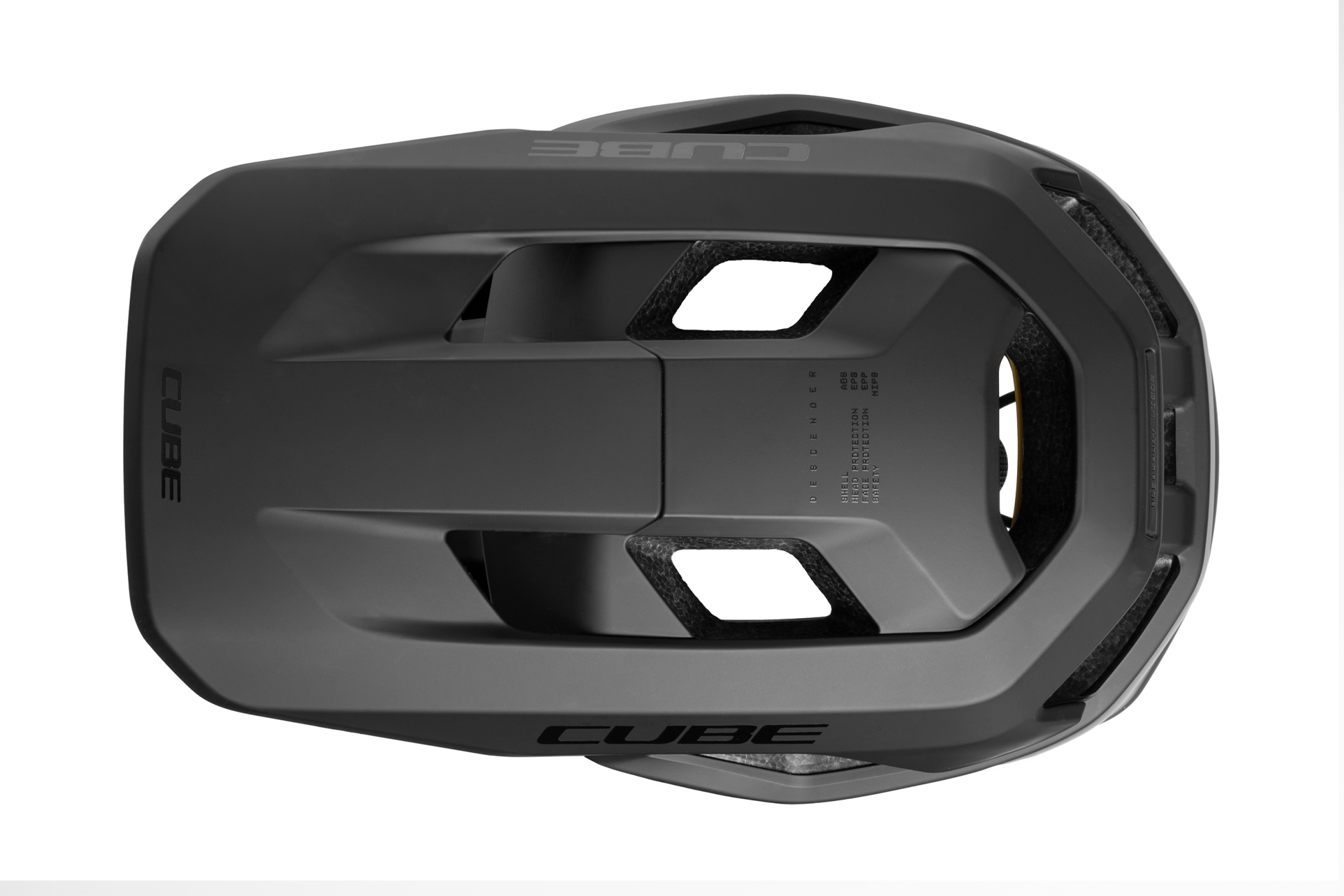 CUBE DESCENDER FULL FACE HELMET BLACK