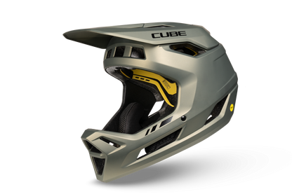 CUBE DESCENDER FULL FACE HELMET REED GREEN